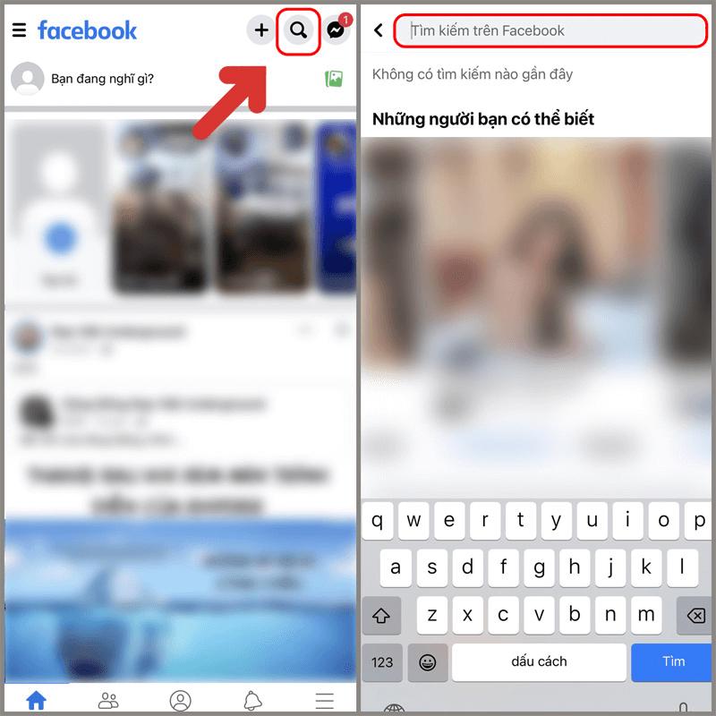 Tra cứu tài khoản Facebook bằng số điện thoại bước 2