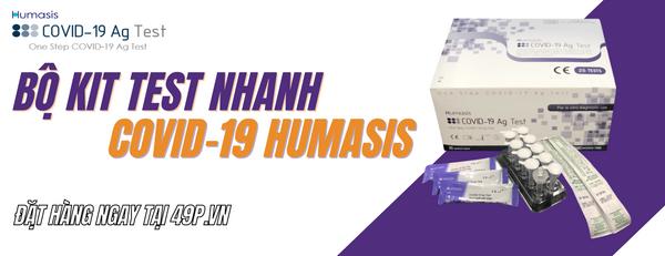 Bộ kit test nhanh Covid-19 Ag Test Humasis Hàn Quốc - 49P