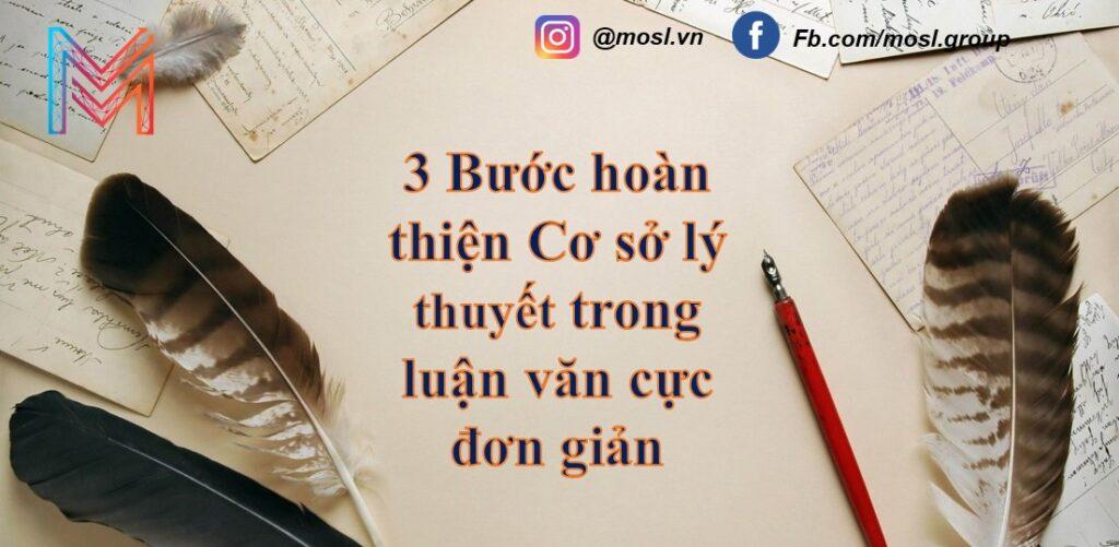 3 buoc hoan thien Co so ly thuyet trong luan van