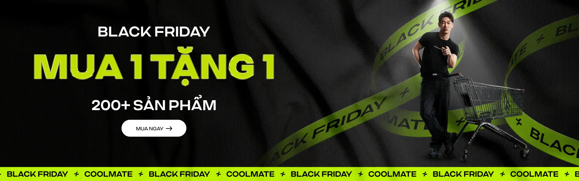 Coolmate Black Friday 2024 mua 1 tặng 1