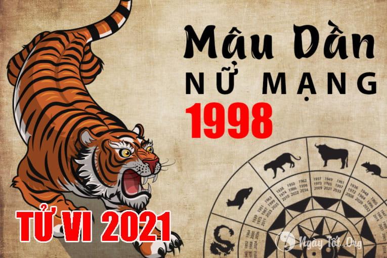 Tuổi Mậu Dần 1998 nữ hợp với tuổi nào?