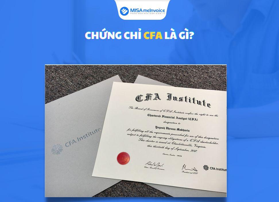 chứng chỉ cfa là gì