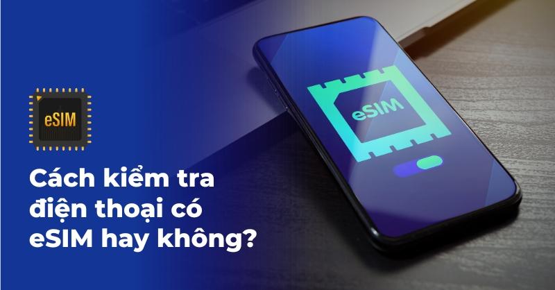 Cách kiểm tra điện thoại có eSIM hay không