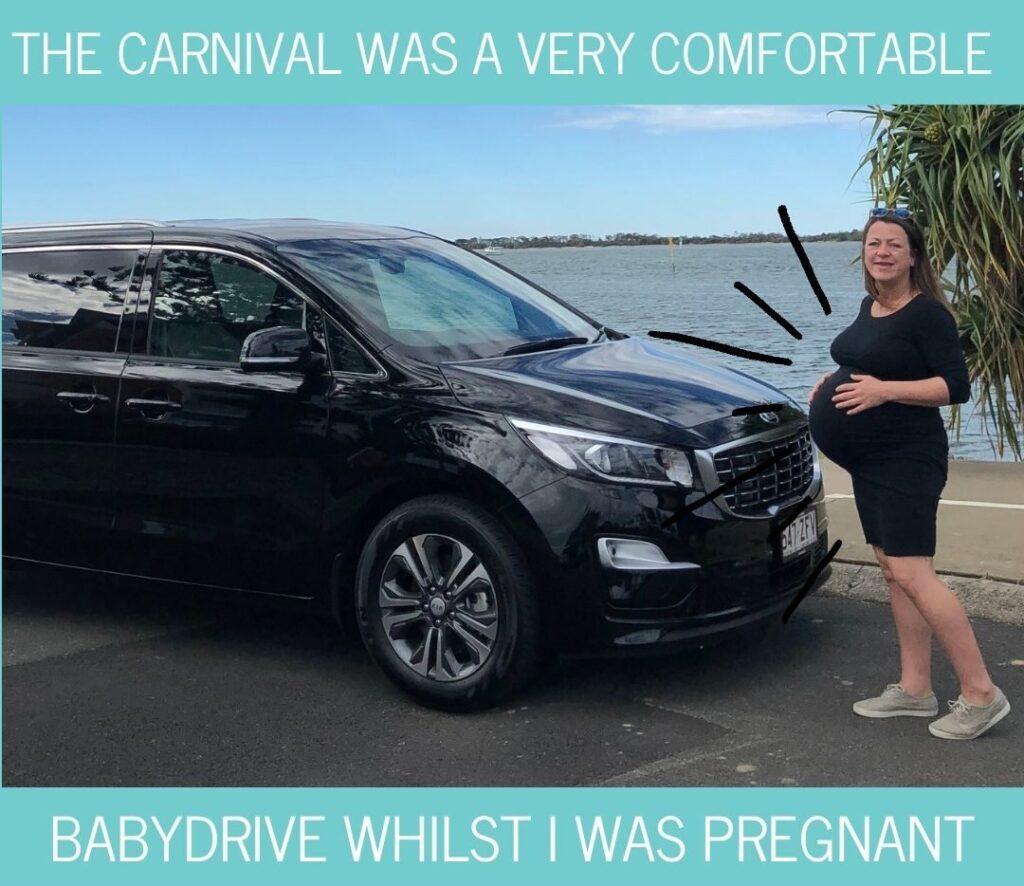 Kia Carnival is comfortable to drive while pregnant