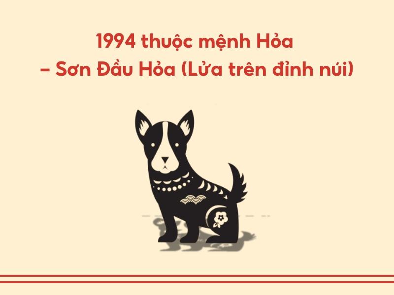 1994 thuộc mệnh Hoả