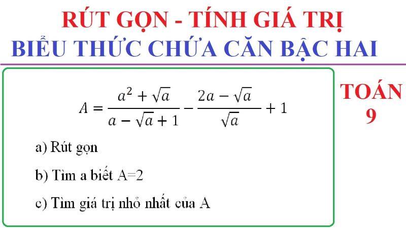 Cần nắm vững lý thuyết về cách tính giá trị biểu thức lớp 9 để làm được bài