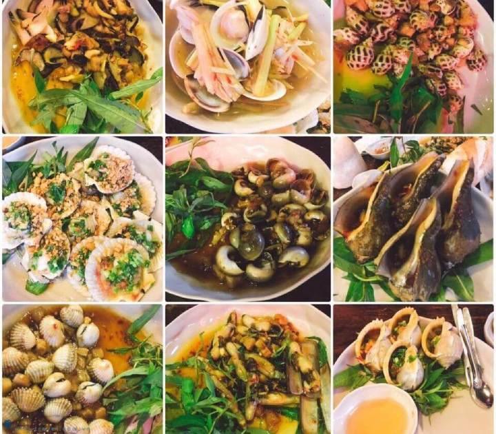 Các món ốc ngon có tại nhà hàng