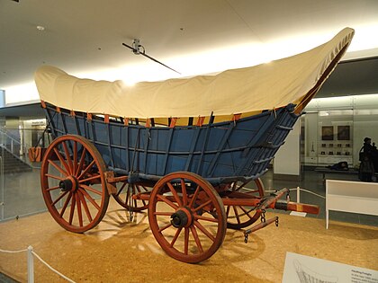 Photo of large wagon and six horses