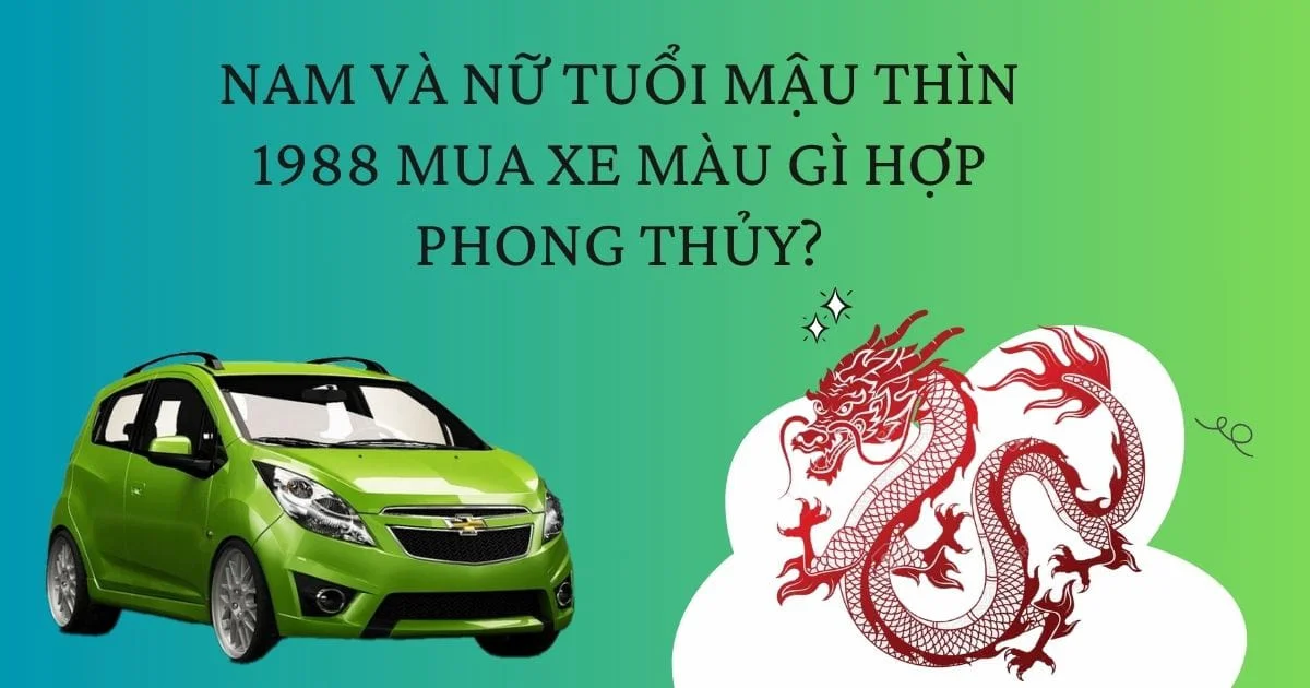 Sinh năm 1988 mua xe màu gì: Mua màu mệnh Thủy, tránh mệnh Kim 