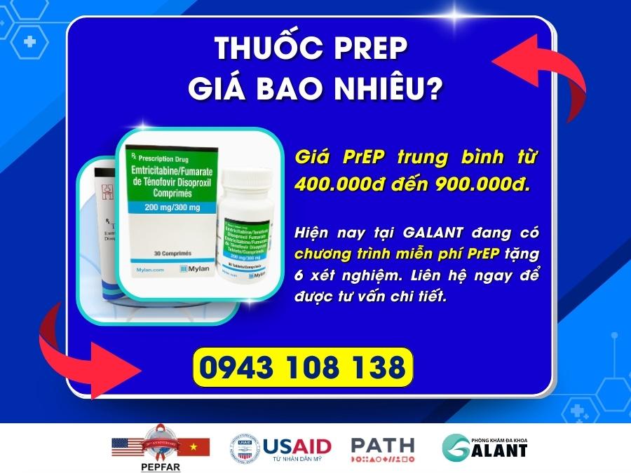 thuốc prep giá bao nhiêu