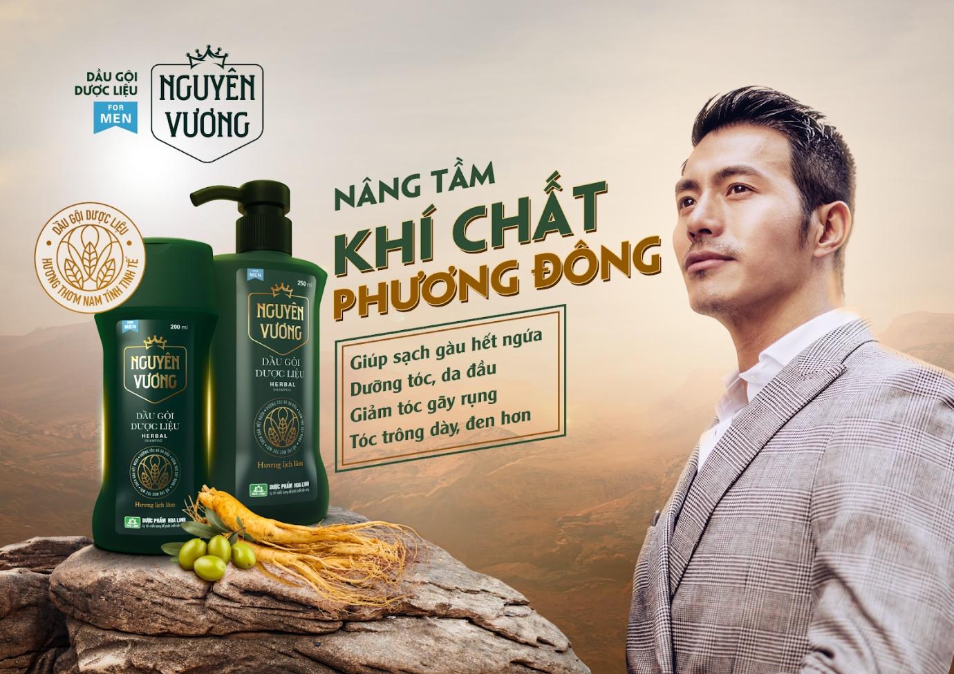 Dầu gội dược liệu cho nam giúp dưỡng tóc, da đầu, giảm gãy rụng