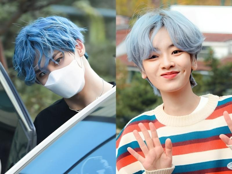 13+ kiểu tóc nhuộm màu xanh khói nam hot trend