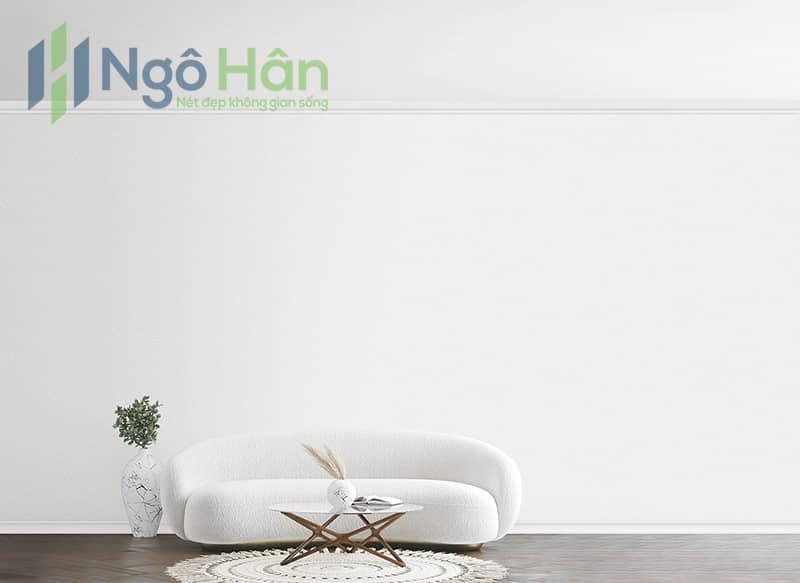 Giấy dán tường màu trắng