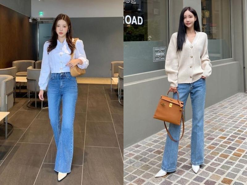 TOP 23+ mẹo phối đồ với quần jeans nữ hack dáng, trendy