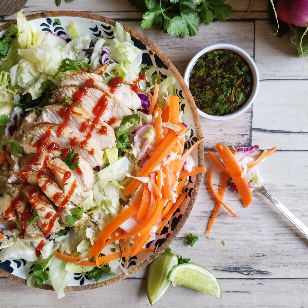 banh mi inspired chopped salad