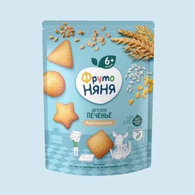 Bánh quy ăn dặm FrutoNanny vị ngũ cốc hỗn hợp – dành cho bé từ 6 tháng tuổi (120g)