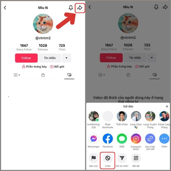 Hướng dẫn shop cách chặn, bỏ chặn tài khoản TikTok cực dễ