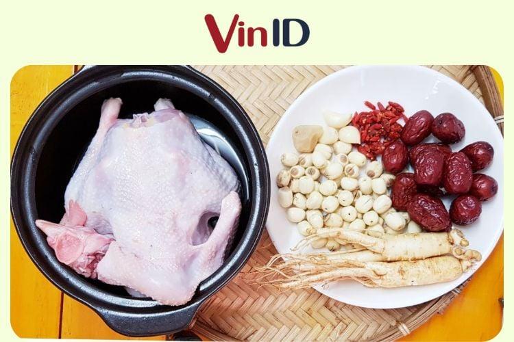 Trổ tài làm món gà hầm sâm Hàn Quốc bồi bổ cơ thể