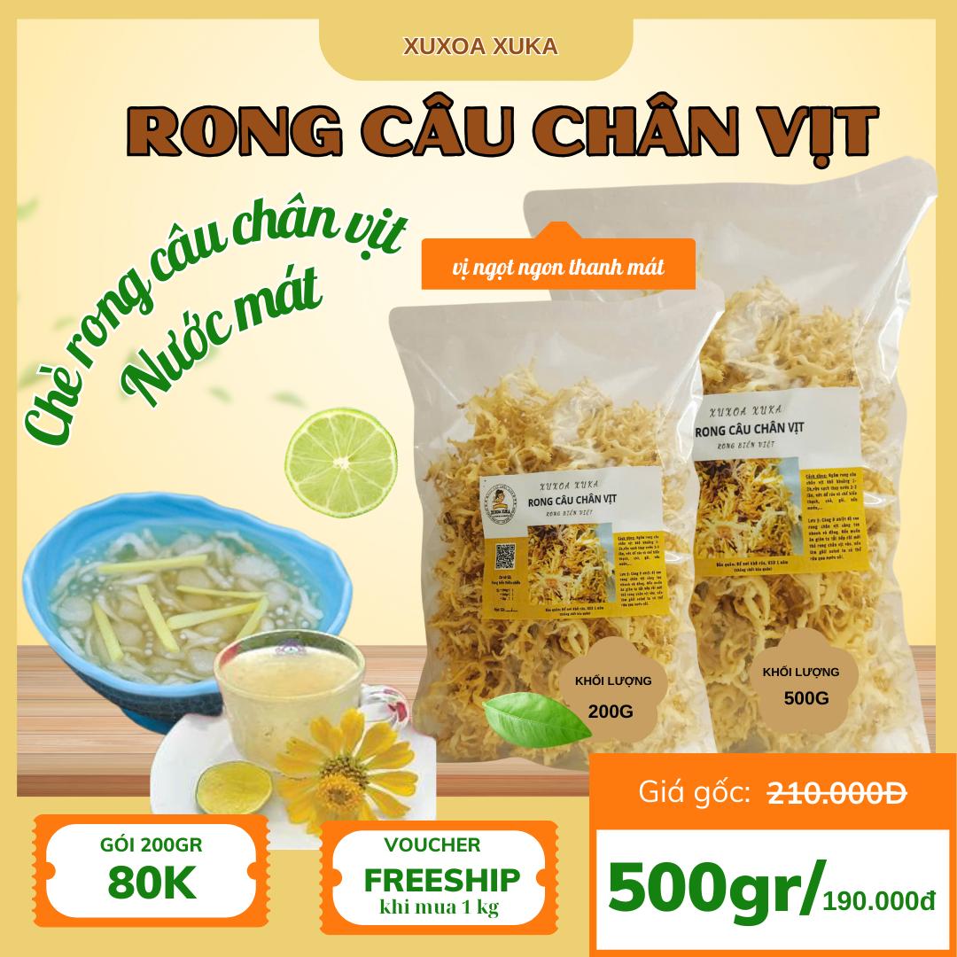 Nguyên liệu nấu chè rong câu chân vịt