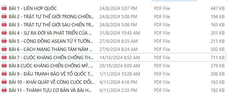 Tổng hợp lý thuyết lịch sử 12 ngắn nhất