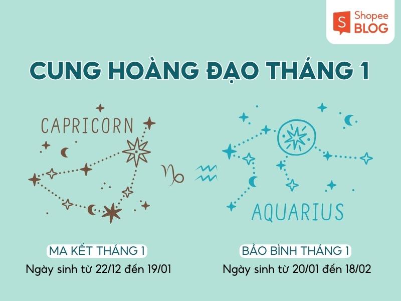 Tháng 1 cung gì? Giải mã 2 cung hoàng đạo nổi bật