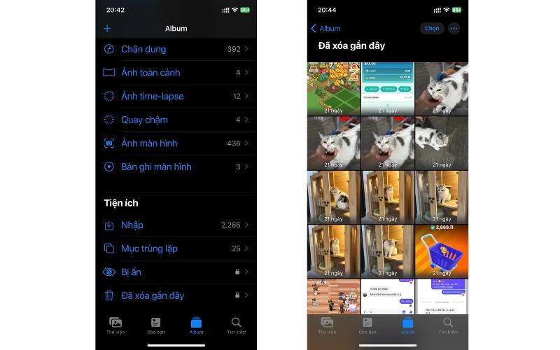 khôi phục ảnh đã xóa vĩnh viễn trên icloud