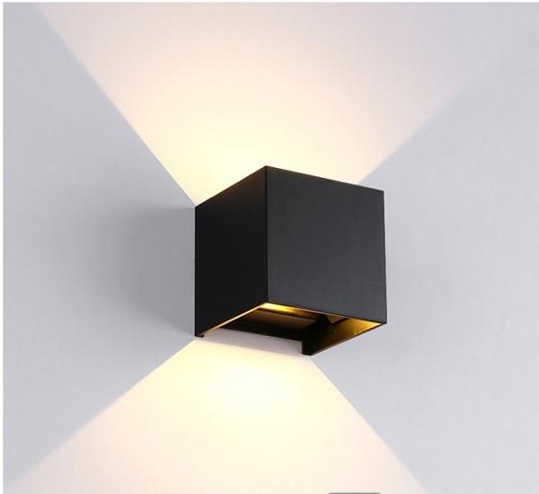 Đèn Led Trang Trí Gắn Tường Hình Vuông Chống Nước 7W