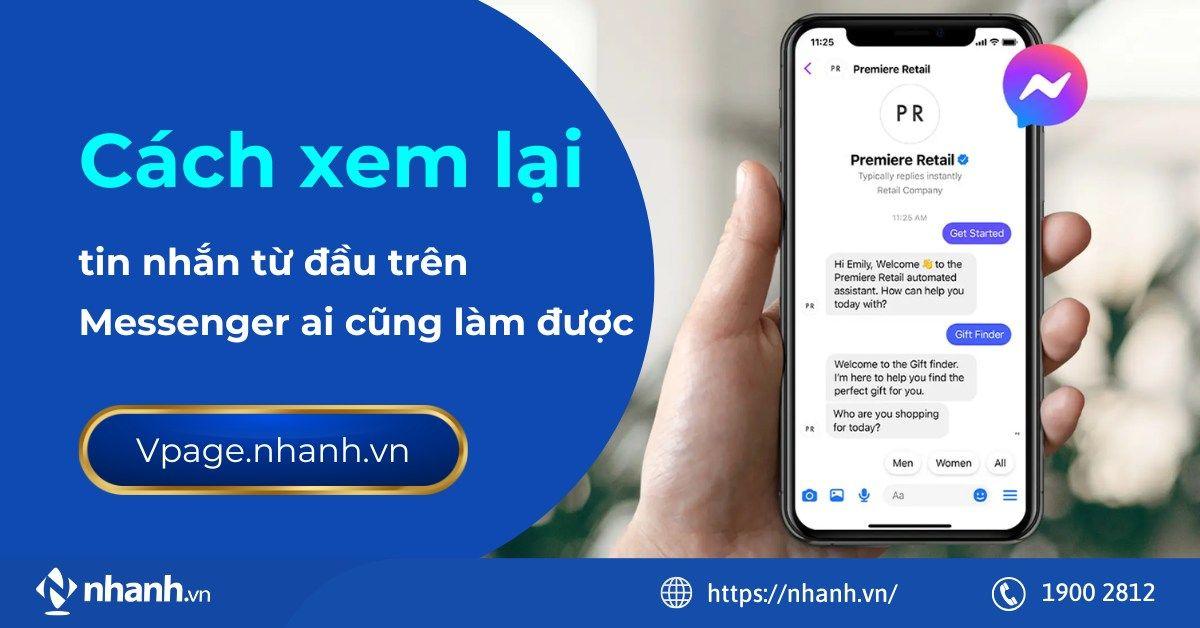 Cách xem lại tin nhắn từ đầu trên Messenger ai cũng làm được