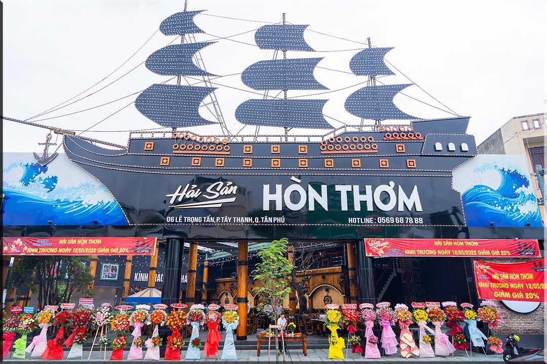 Thi công hầm rượu nhà hàng hải sản Hòn Thơm ở TpHCM