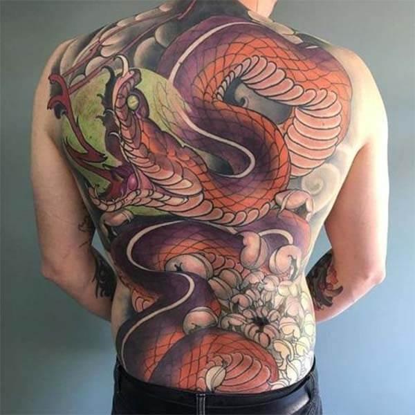 Một số mẫu hình xăm dán kín lưng cho cả nam và nữ