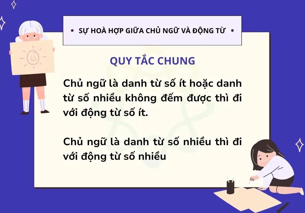 Các nguyên tắc về sự hòa hợp giữa chủ ngữ và động từ trong tiếng Anh