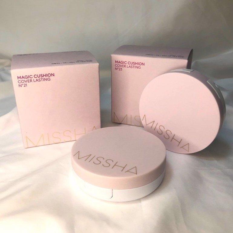 Review phấn nước Missha hồng Magic Cushion Cover Lasting