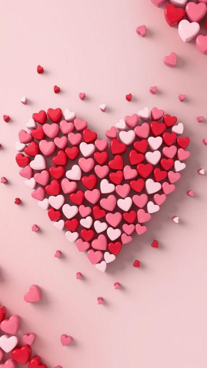 Hình nền Valentine hình trái tim