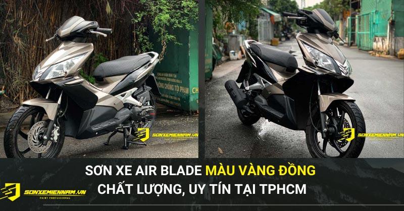 Sơn Xe Air Blade Màu Vàng Đồng - Sơn Xe Miền Nam