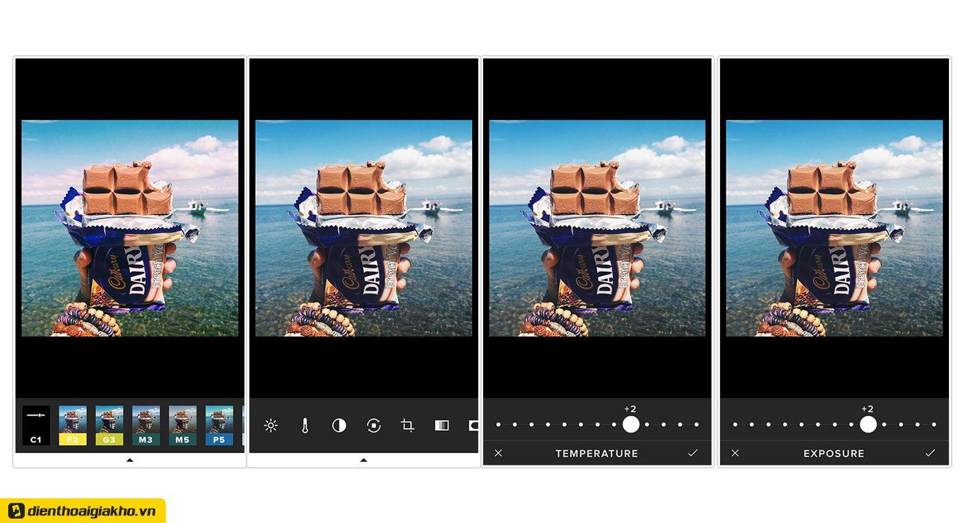 Các bộ lọc màu trong VSCO cực kì đa dạng
