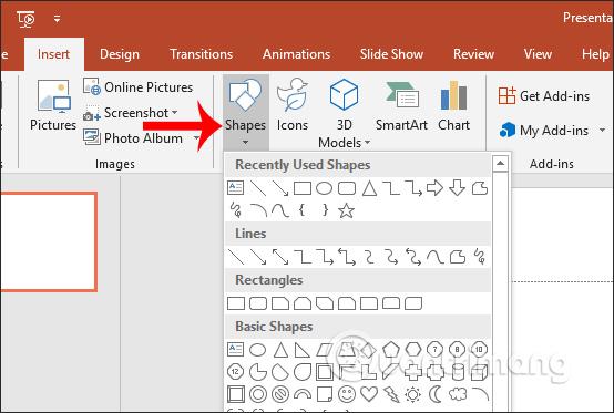 Cách gộp các hình khối trong PowerPoint