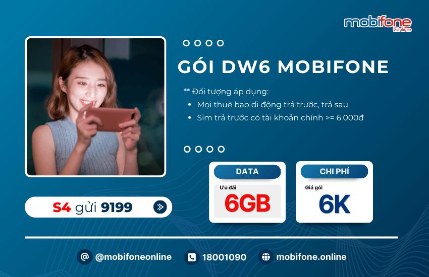 goi cuoc dw6 mobifone