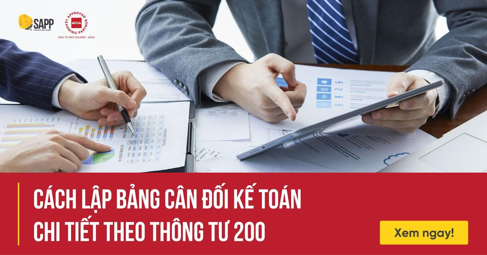 #1 Cách lập bảng cân đối kế toán chi tiết theo Thông tư 200