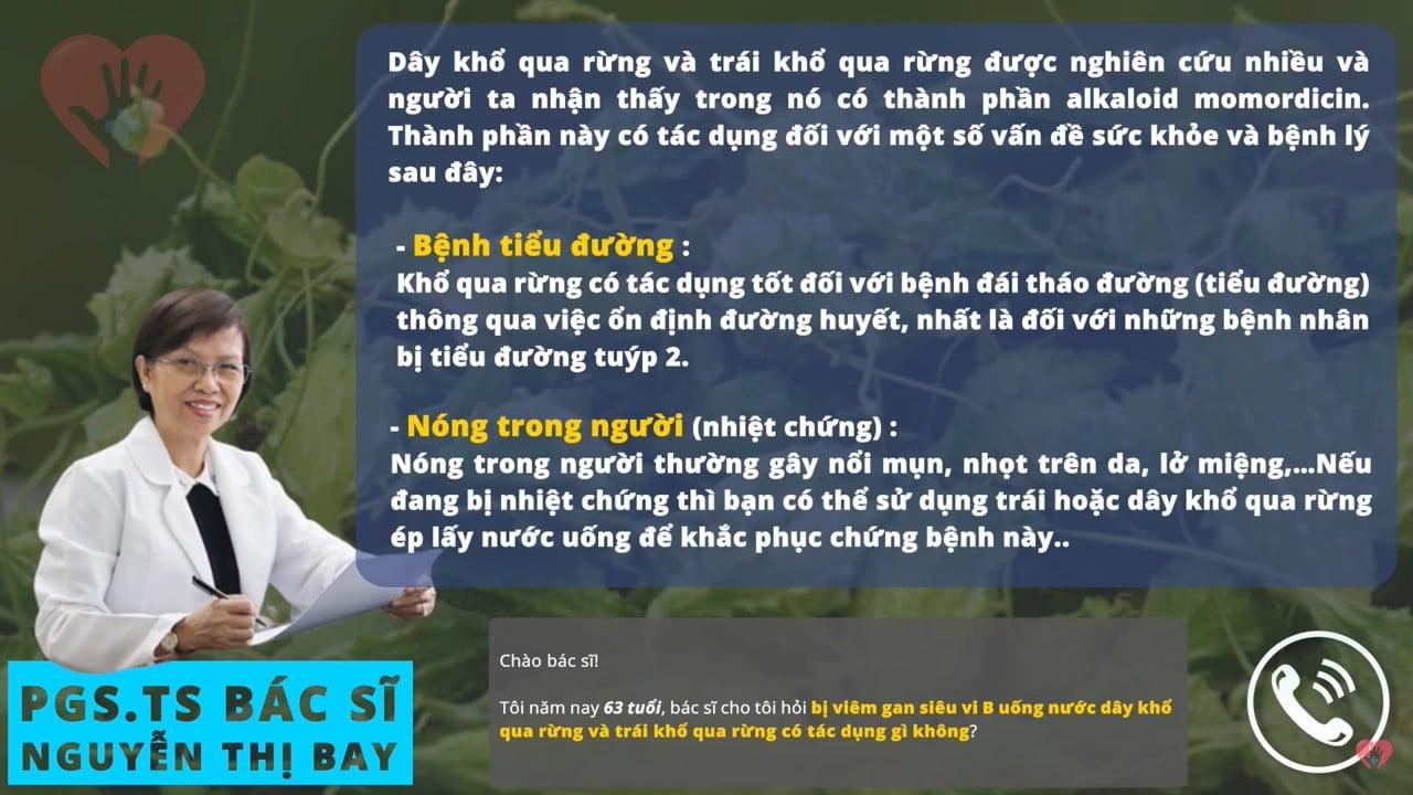 Khổ qua rừng có tác dụng gì và sử dụng như thế nào để đạt hiệu quả. -