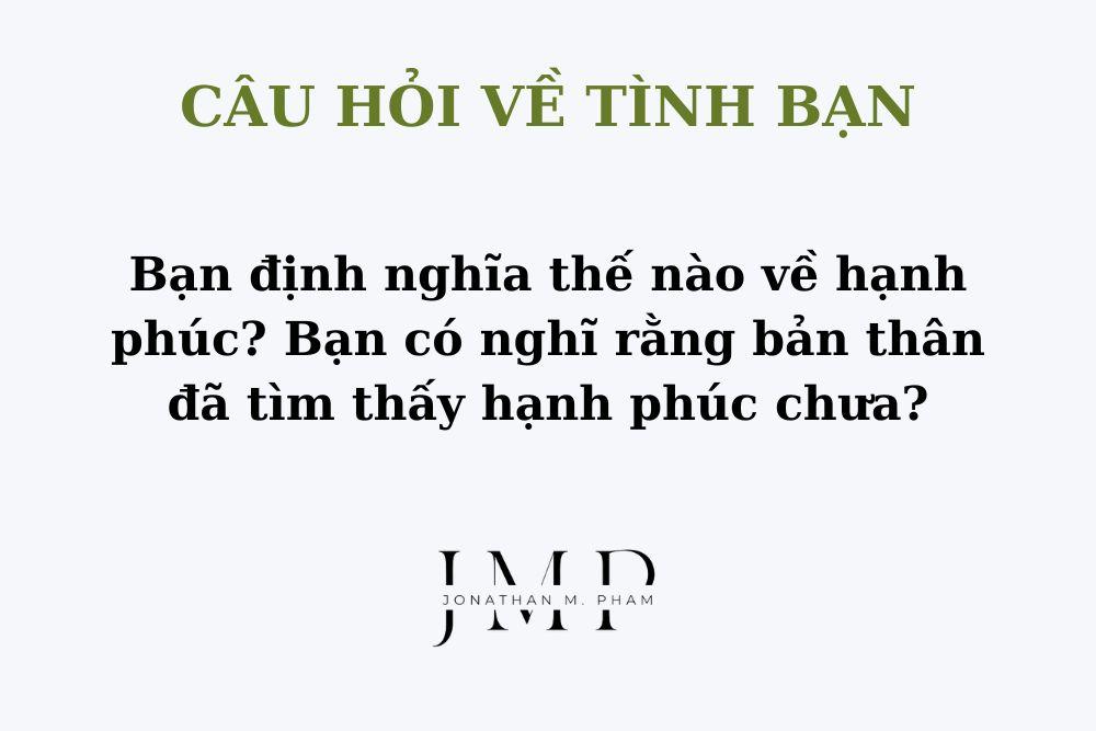 câu hỏi về tình bạn