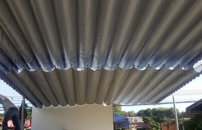 Bạt mái xếp lượn sóng, mái xếp di động, bạt kéo ngoài trời
