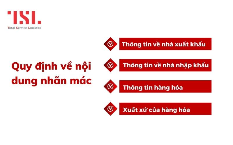 Nội dung nhãn hàng hóa