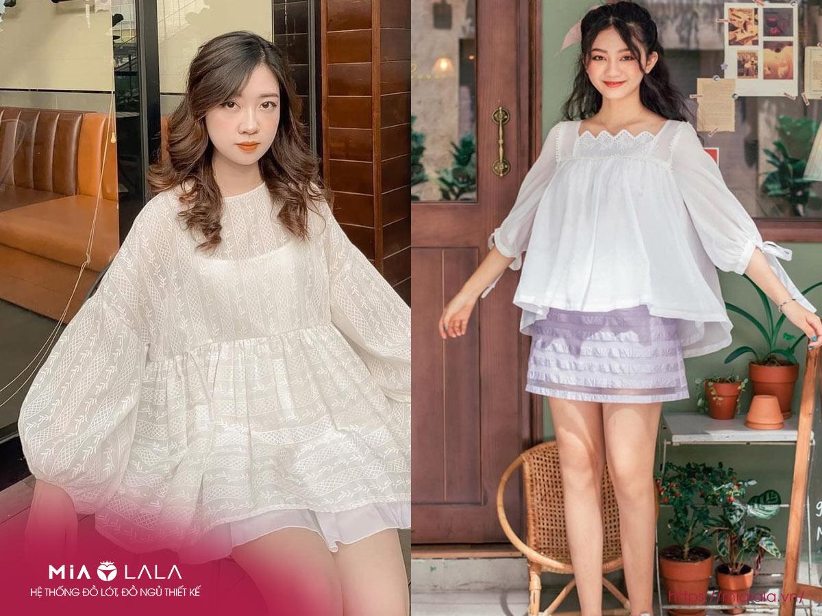 Áo babydoll phối với gì? 8 ý tưởng mix & match cho bạn xinh như búp bê