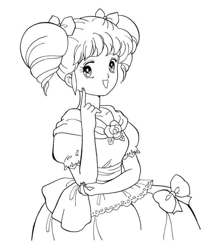 Tổng hợp +100 tranh tô màu anime ngầu, cute, đơn giản cho bé