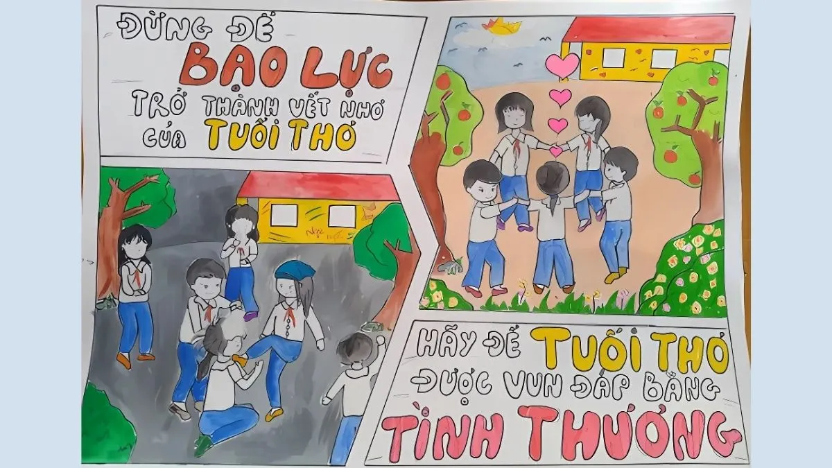 Vẽ Tranh Chống Bạo Lực Học Đường: Cùng Các Em Lan Tỏa Thông Điệp