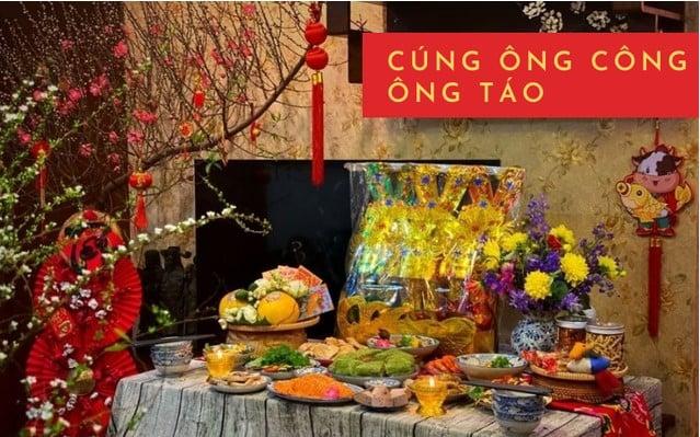 Bài văn khấn cúng ông Công ông Táo ngày 23 tháng Chạp