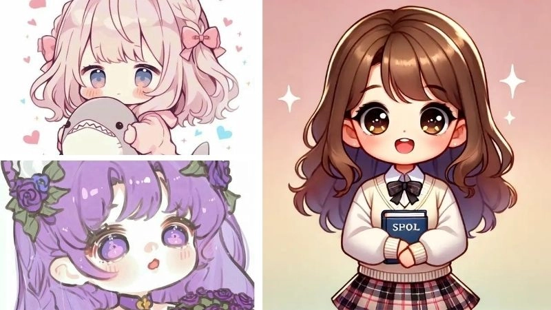 Bộ ảnh cô gái chibi dễ thương mang nét đẹp ngọt ngào