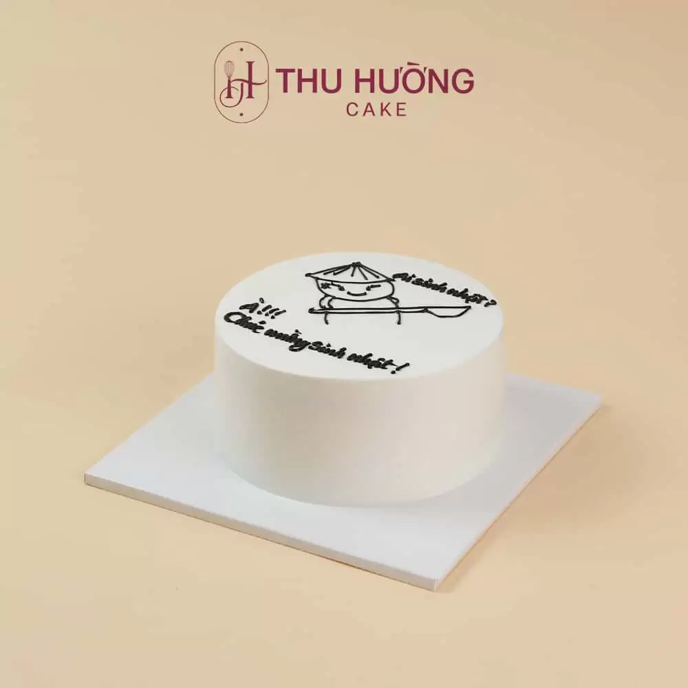 Bánh sinh nhật vẽ hình hài hước