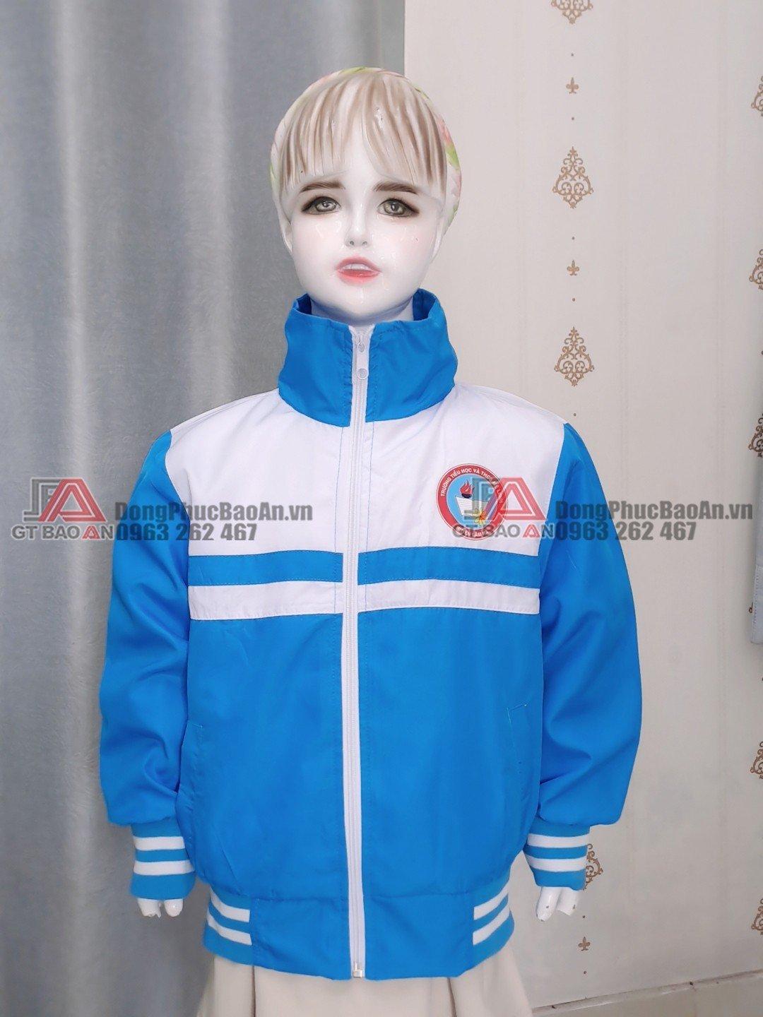 Mẫu áo khoác đồng phục học sinh mầm non, tiểu học may theo yêu cầu giá tốt TPHCM – Trường Tiểu học và THCS Mê Linh