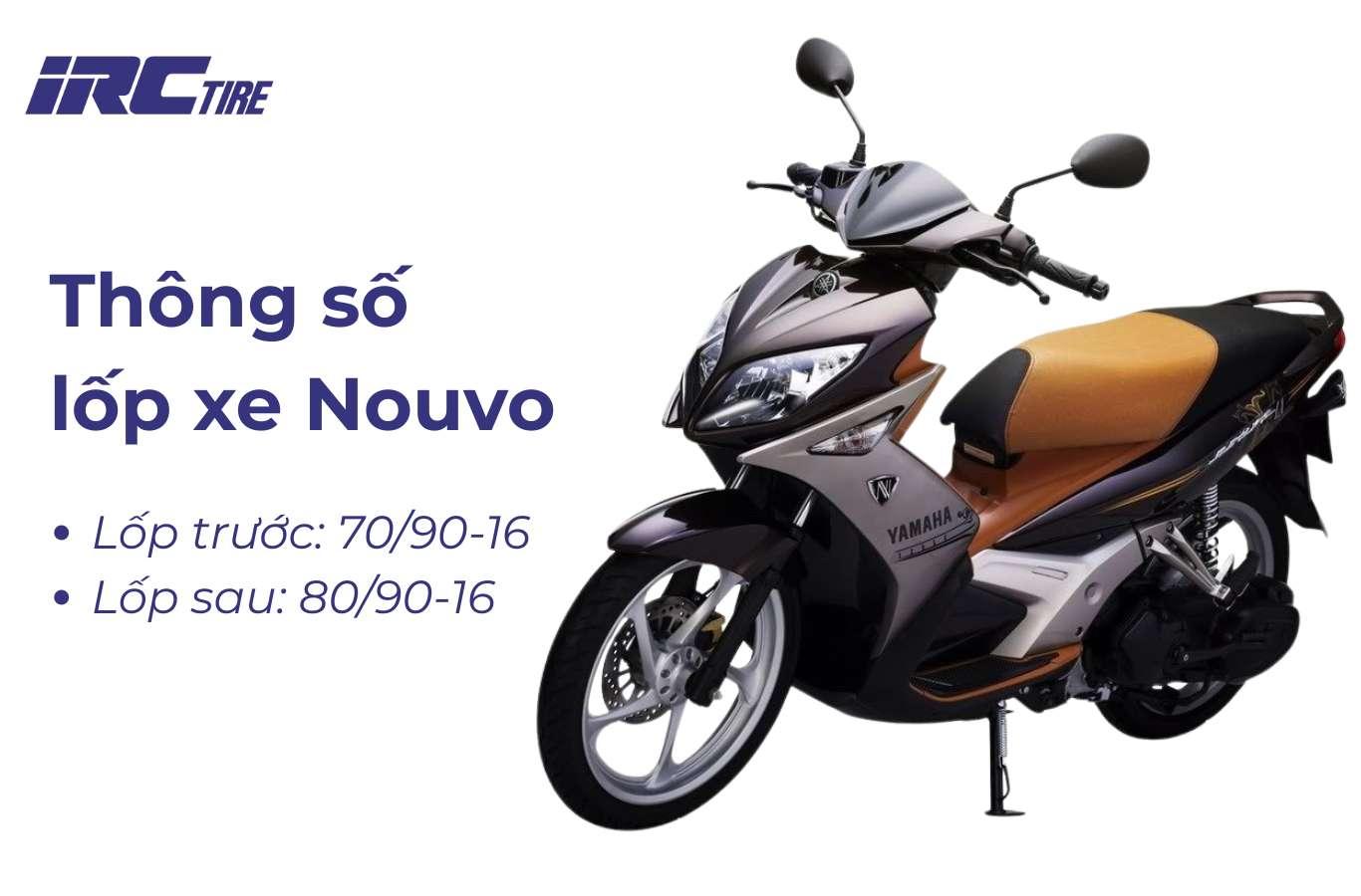 Thông số lốp xe Nouvo & Những điều cần biết khi thay lốp mới